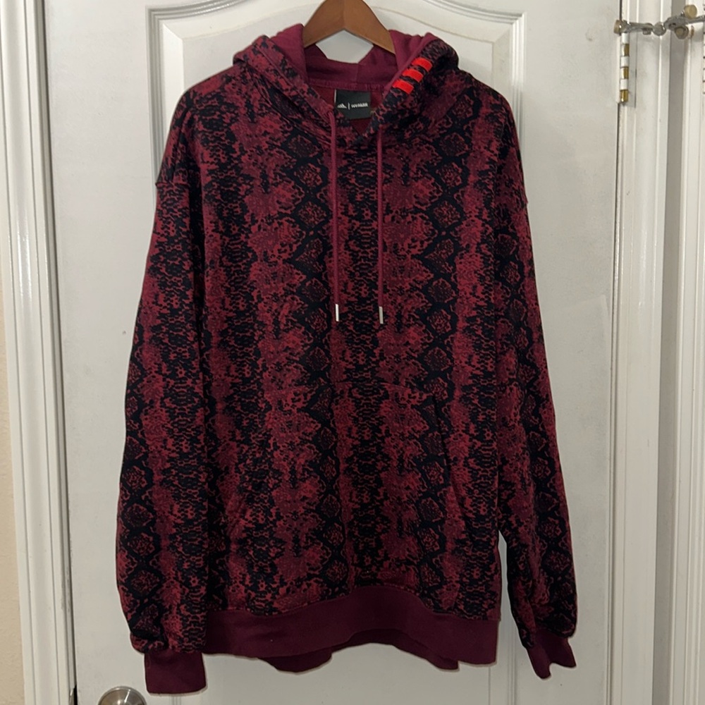adidas x IVY PARK Burgundy Cotton Hoodie